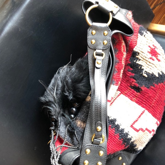 Ralph Lauren Collection 🌟2❌ HP🌟 Native American Navajo print handbag - Picture 6 of 16